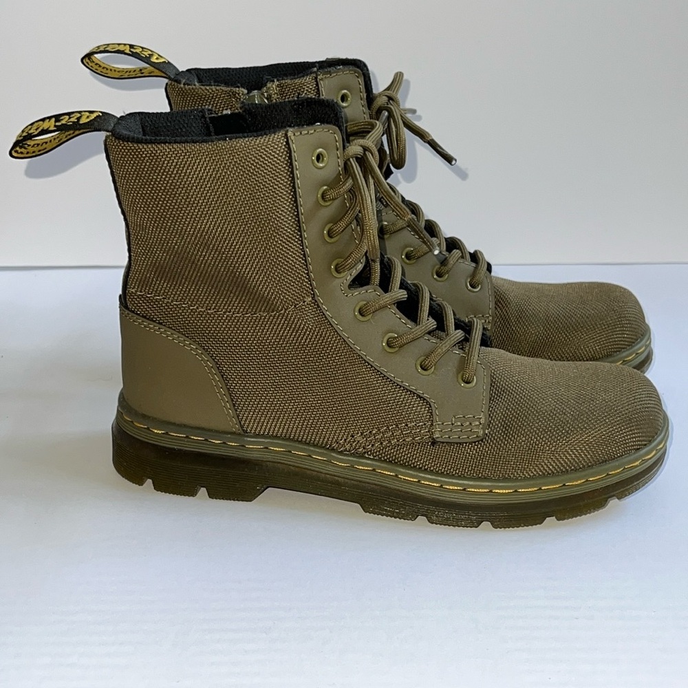 Brand new Dr. Martens Docs army green combat boots 3